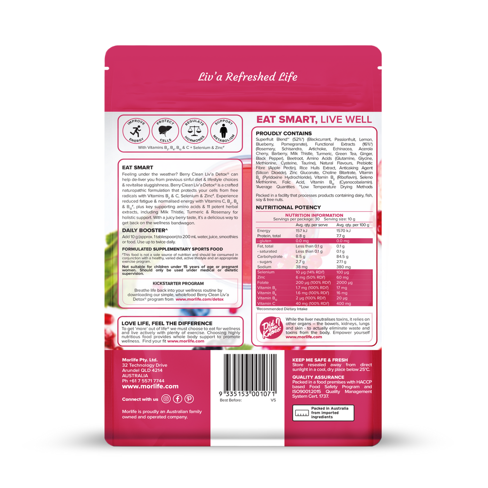 BERRY CLEAN LIV'A DETOX 300g